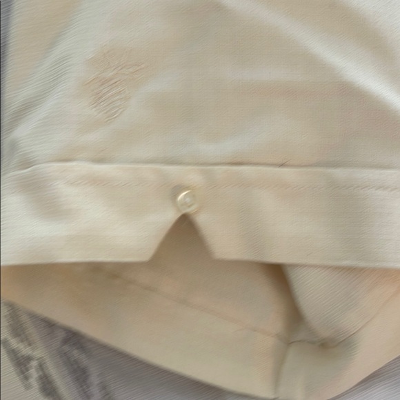 Cubavera Cream and Taupe Embroidered Details Men's Short Sleeve Shirt - Picture 4 of 5